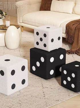 换BEO鞋踏骰子凳子创意坐墩凳实木脚板客厅脚凳儿童子矮筛凳小凳
