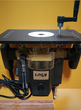 私家木匠原创设计奥奔3311B雕刻机桌面升降改装木工倒装台修边机