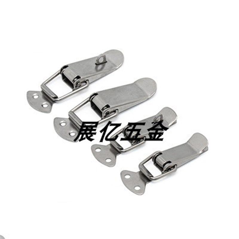 304不锈钢搭扣锁鼻工具箱包鸭舌弹簧固定锁扣 厂家直销,橡塑材料及制品,塑料盒/塑料箱/塑料柜,淘宝优惠券,粉丝福利购,淘宝优惠卷