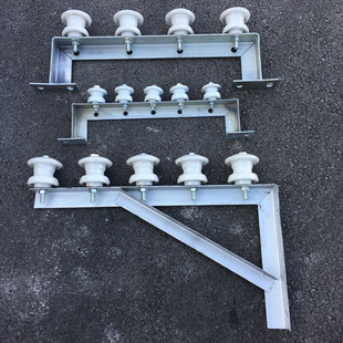 电线支架户外绝缘陶瓷平室外墙三角瓷瓶架空支架电瓷瓶拉架线电力