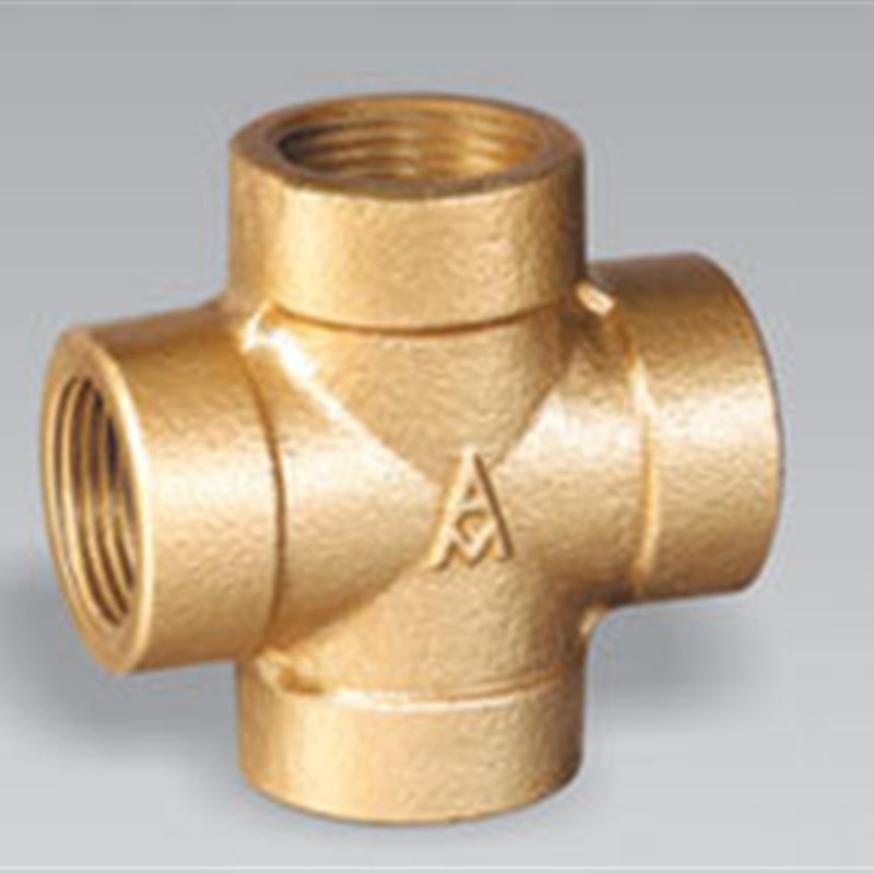 正品埃美柯651黄铜加厚内丝四通管件水管配件DN100(4寸)专卖店