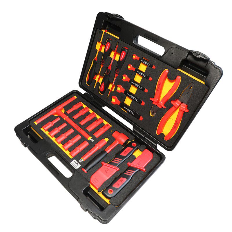 新能源电动汽车维修VDE组合套装工具电工维修绝缘套筒螺丝刀板手