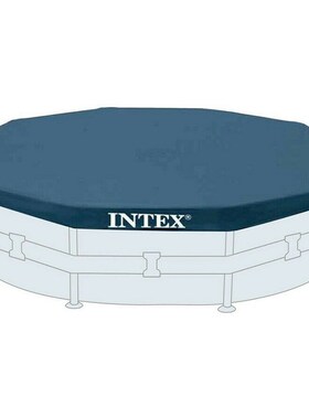 INTEX28030  28031 12尺圆形水池盖布 水池盖子防尘盖遮雨布盖布