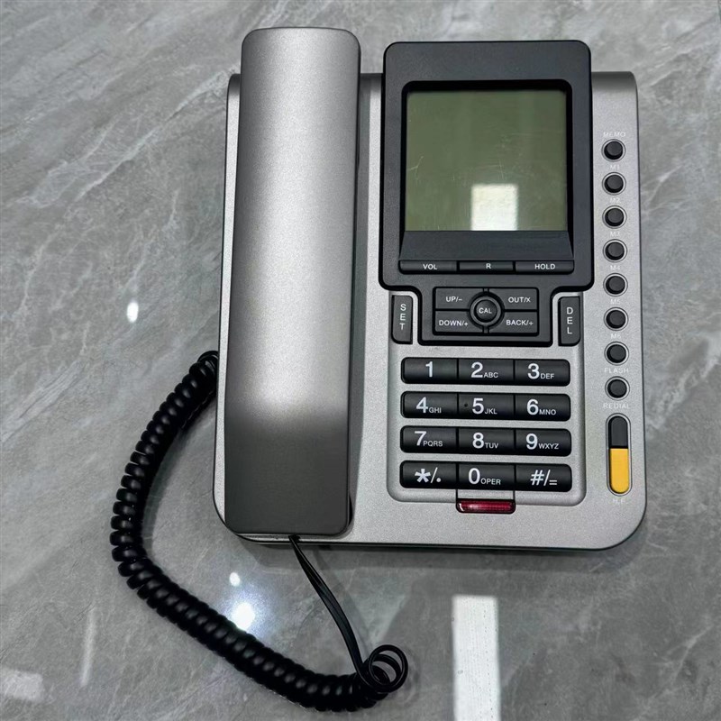 英文电话机 中性无logo固定座机来电显示 商务办公酒店前台 现货