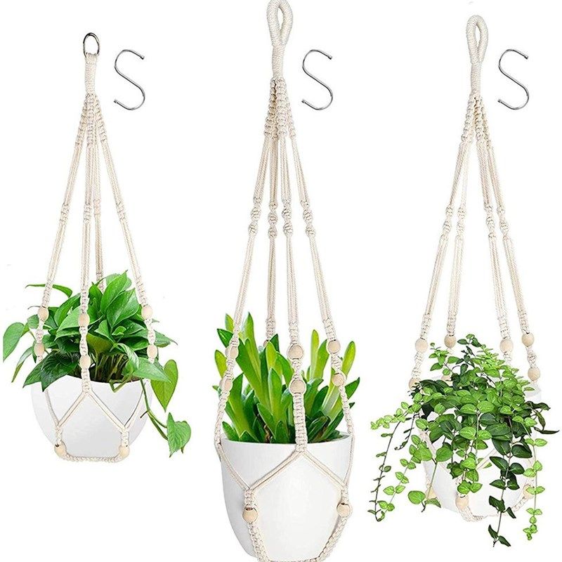 新园艺植物花盆吊篮网兜悬挂式编织花盆编织吊篮网兜棉线吊篮网兜,鲜花速递/花卉仿真/绿植园艺,育苗盘/营养钵,淘宝优惠券,粉丝福利购,淘宝优惠卷