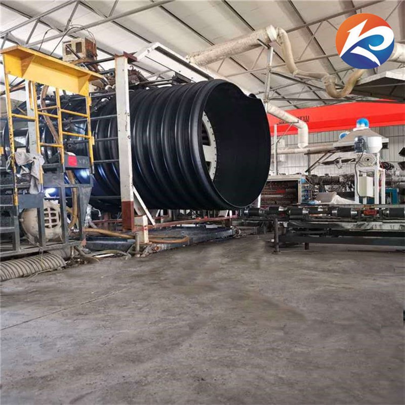 钢带波纹管排污管DN200-2200 增强螺旋波纹管hdpe钢带管规格齐全