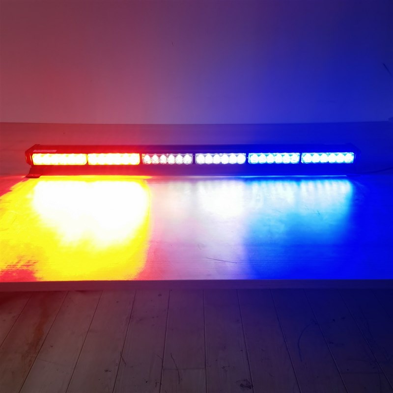 高速养护车辆长排警示灯超高亮雷电杠灯高速施工警示灯雷电应急灯