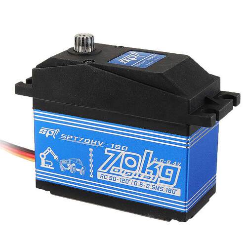 1:5遥控车 SPT70HV 70KG大扭力矩金属齿数字舵机Servo攀爬车配件