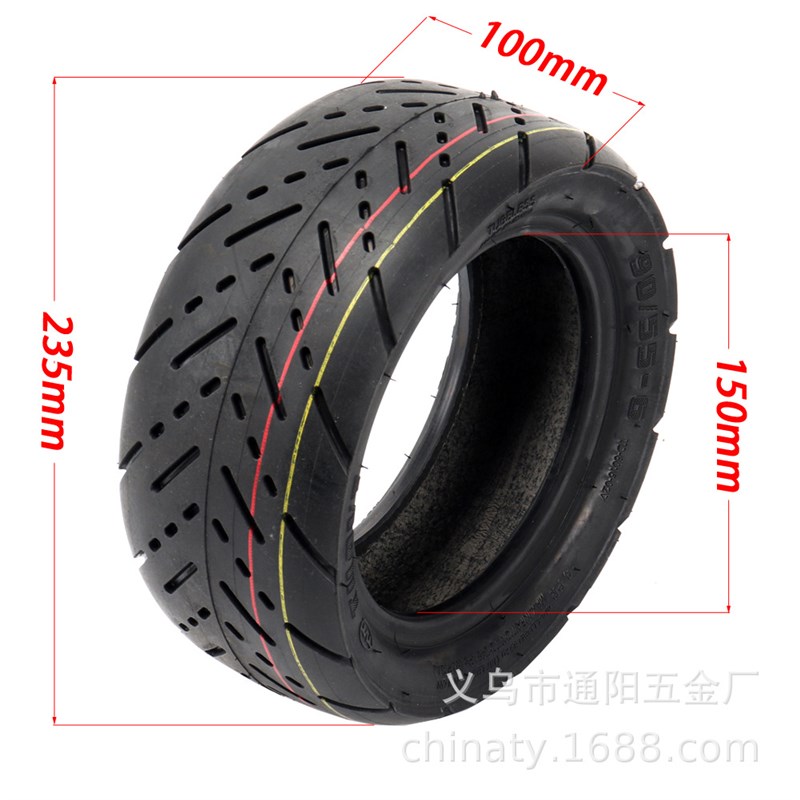 加宽电动滑板车轮胎90/55-6公路胎儿童成人电动卡丁车后两用轮胎