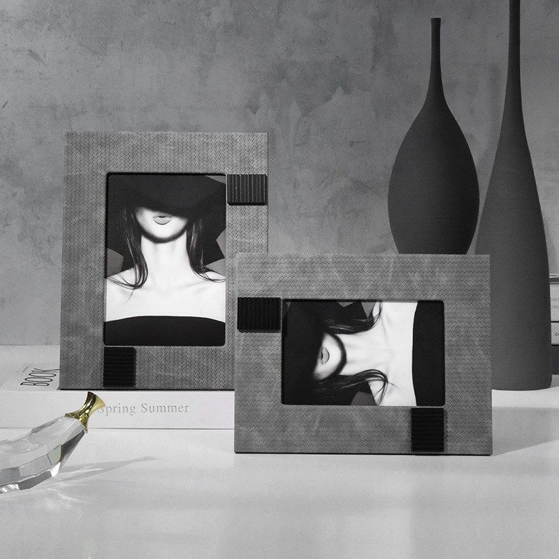 新款轻奢皮革相框摆台桌面挂墙客餐厅卧室样板房摆台装饰相架,家居饰品,相框/画框,淘宝优惠券,粉丝福利购,淘宝优惠卷