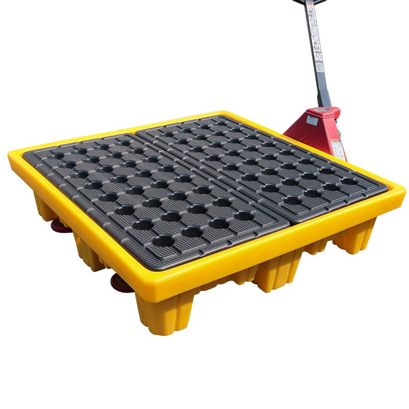 塑料防渗漏托盘 危废单两四桶防漏机油桶防漏堆码桶化学品防渗漏