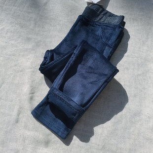 限时包邮 98-152码欧单尾女童秋冬 条绒一体绒加绒打底裤修身长裤