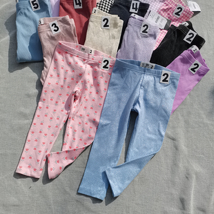 10码 澳单cot 九分裤 包邮 长裤 修身 3件 n尾女童春秋百搭高弹打底裤
