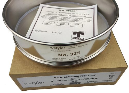 美国泰勒筛tyler不锈钢标准筛试验筛检验筛网4目-635目原装8英寸