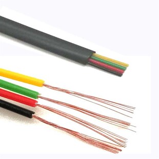 厂家现货 四芯26awg无氧铜扁平电话线 4芯RJ11延长线