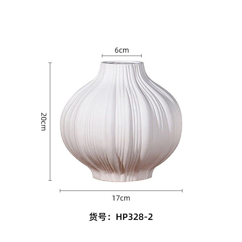 创意简约现代白色蒜形素烧陶瓷花瓶客厅民宿家居装饰品餐桌面摆件,特色手工艺,其他特色工艺品,淘宝优惠券,粉丝福利购,淘宝优惠卷