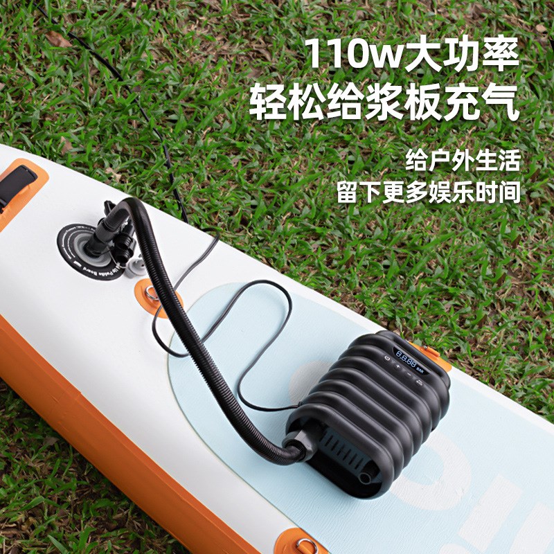 SUP浆板充气泵12V车载电动高压泵帐篷皮划艇橡皮艇冲锋舟打气泵