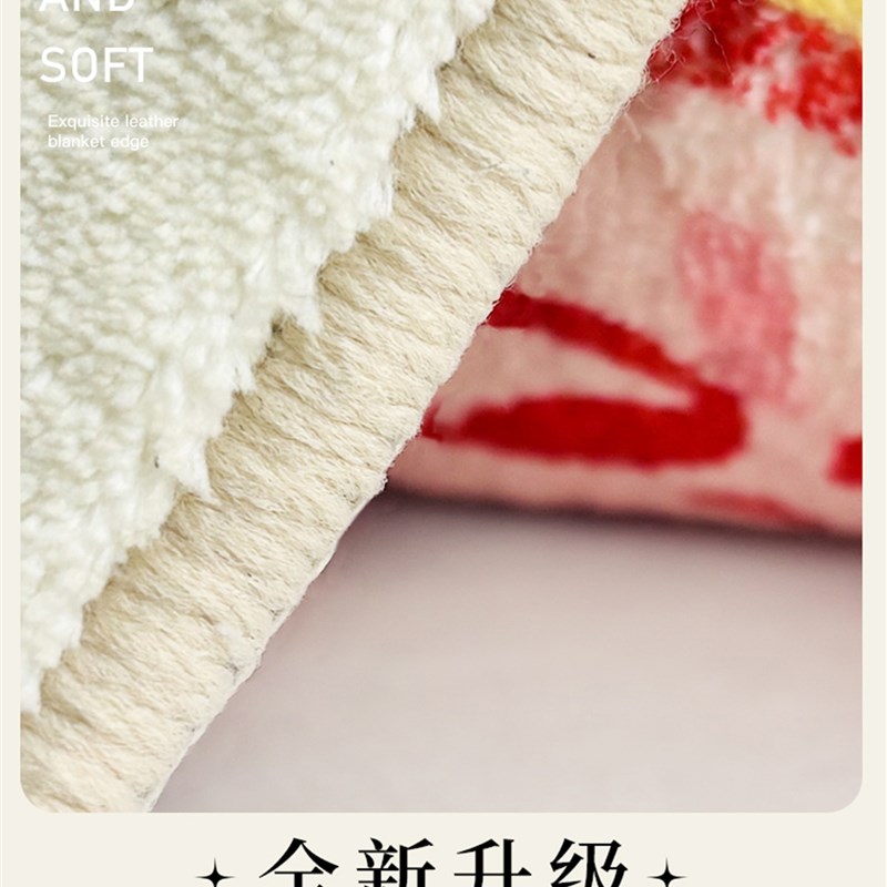 儿童房卧室地毯床边毯房间长条20新款地毯垫客厅床尾垫毛绒地垫