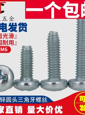 高强度盘头自攻锁紧螺钉M2M2.5M3M4M5M6自锁螺丝三角牙螺丝GB6560
