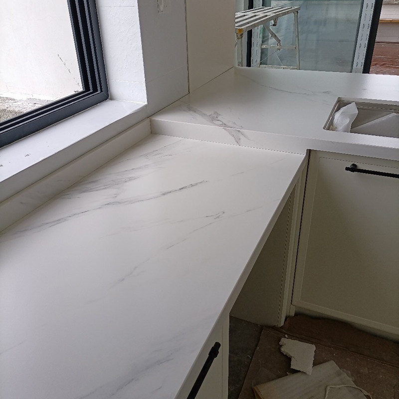 昆明石英石厨房橱柜台面天然大理石台面石材修复窗台门槛石背景墙