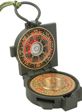 妙如意 高精度罗盘便携折叠八卦指南针奇门遁甲二寸活盘指北针