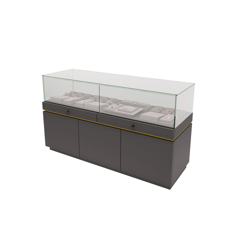 珠宝首饰柜台样品文物展览珠宝展示柜玻璃柜商场陈列柜博物珠宝柜