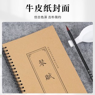 梅林笔庄文徵明小楷字帖水写布练毛笔字琴赋全文书法水写本初学者