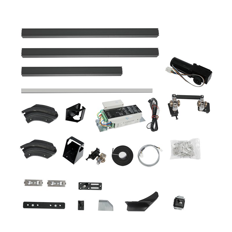 内推巴士门轨道电动平移门卧室浴室过道门导N轨隐形门滑轨五金配