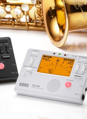 KORG科音TM60调音器古筝二胡琵琶小提琴通用校音器定音表节拍器