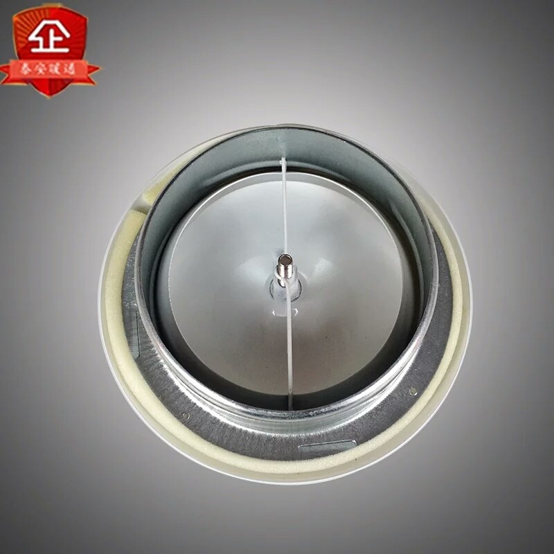 室内圆盘出风口空调排风口金属B可调口回风口圆形风罩160mm