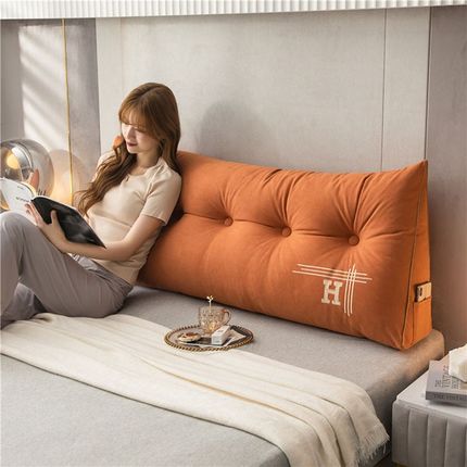 2025新款简约床头靠背软包榻榻米大三角腰靠垫背可拆洗宿舍学生XF