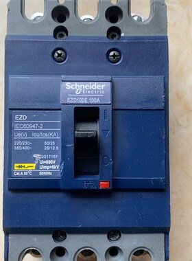 塑壳断路器3P空开 EZD100E 100A 拆机