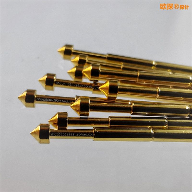 测试探针 P160-E2 E3 E4 E5 E6 1.5 1.8 2.0 2.5 3.0mm镀金圆锥头