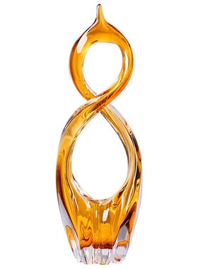 玄关琉璃水晶高端摆件创意艺术高级感小众高档轻奢装饰品乔迁水滴