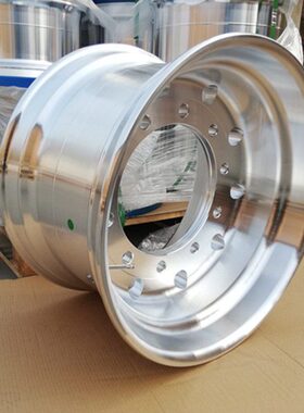 货车铝合金轮毂车轮425/65R13*22.5大货车卡车大单胎单圈铝圈