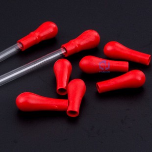 红色胶头胶帽胶头滴管滴瓶红皮头乳胶头乳胶帽1/10/50/100个装