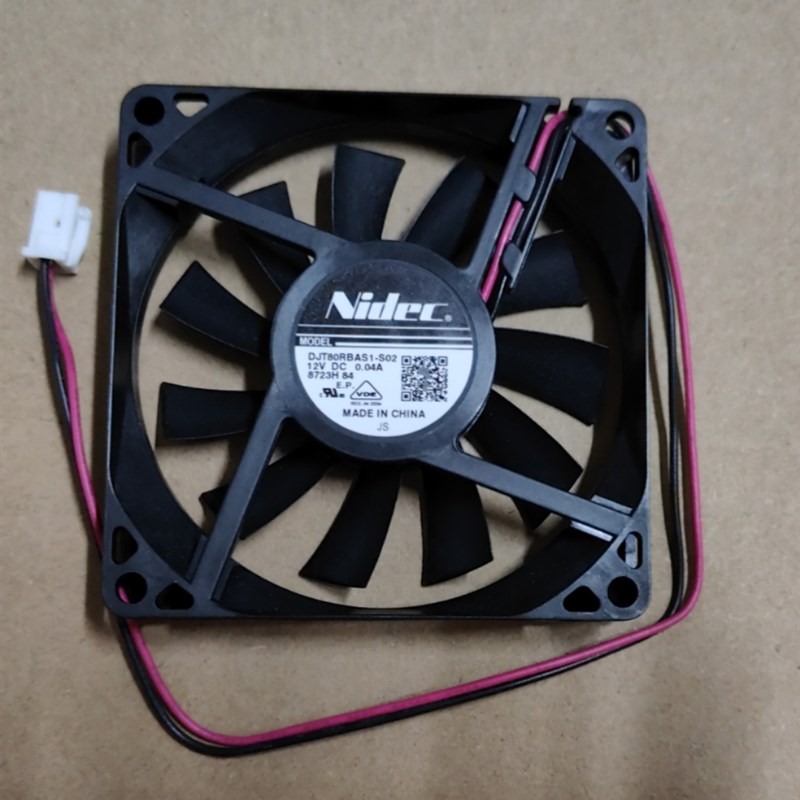 nidec DJT80RBAS1-S02 12V 0.04A 8015 8CM厘米 超静音散热风扇