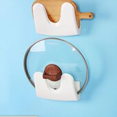 厨房免打孔挂案板粘板放置壁挂式 置物架子收纳神器锅盖墙上放置架