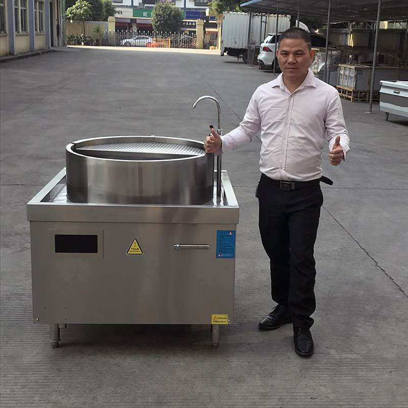 商用电磁炉淮南牛肉汤锅炉304复合底羊汤炉不N会发黑大锅加高380V