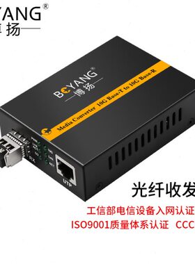 博扬（BOYANG）BY-WG915D 万兆光纤收发器SFP+10G多模双纤光电转