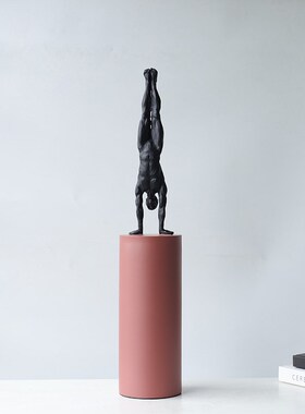 现代抽象体操人物摆件树脂雕塑样板间客厅电视柜玄关家居软装饰品