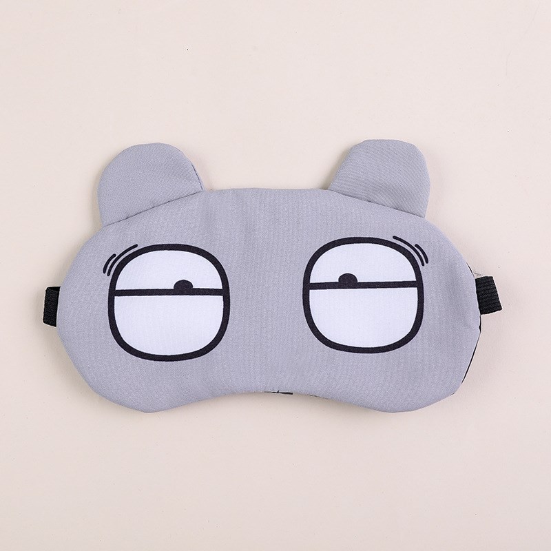可爱搞怪印花睡眠眼罩儿童卡通冰凉护眼罩冰袋冰敷T午睡遮光冰眼