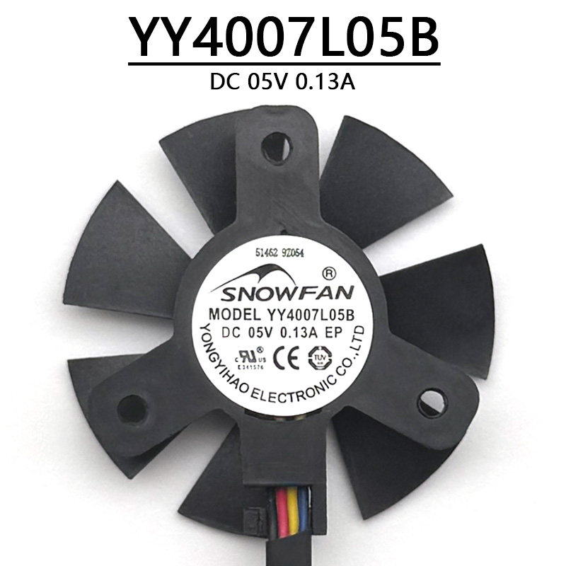 适用于YY4007L05B S直径3.7cm 孔距2.5cm 工控主板AOC一体机风扇
