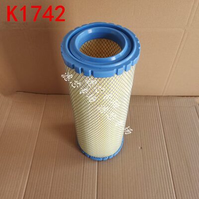K1742空气滤芯适配南京依维柯宝迪欧四车滤清器K1642空气格配件