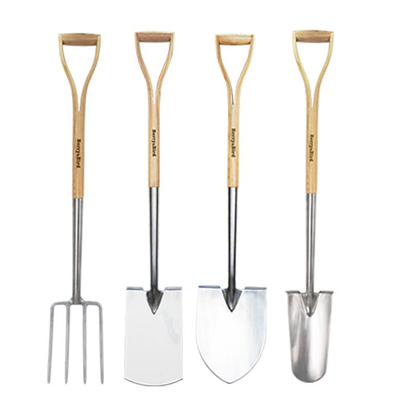 BerryBird大工具套装集合家庭花园挖掘松土种植工具不锈钢铲子