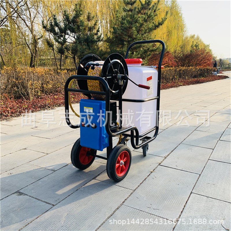 厂区消毒电动打药机 社区街道消杀喷药车 电动推车打药机生产厂家