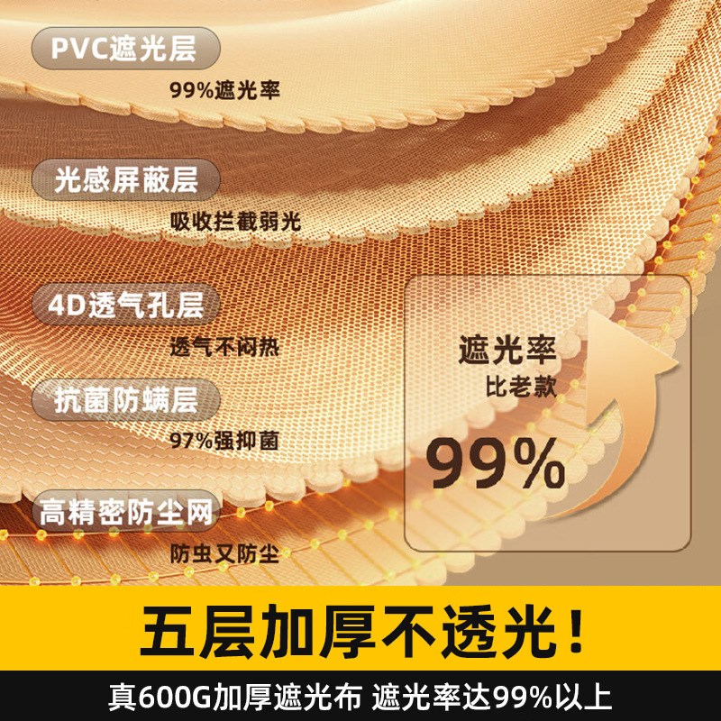 2024新款强遮光学生宿舍蚊帐床帘一体式大学生寝室上铺下铺遮光帘