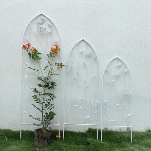 铁艺山乌龟月季 球兰铁线莲花架爬藤架子绿萝植物攀爬花支架杆室外