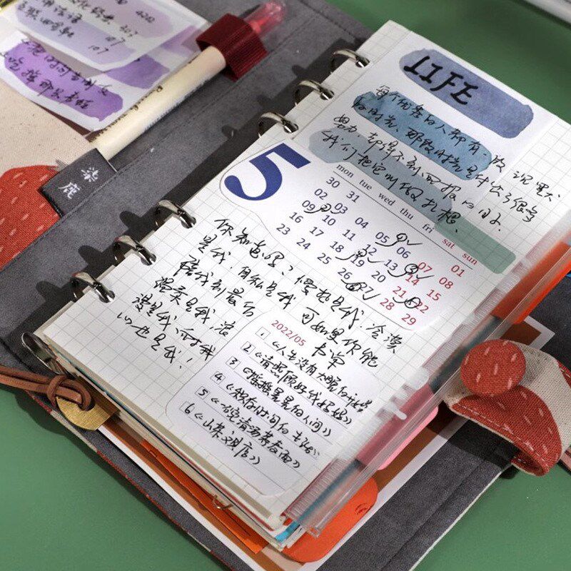 可爱子少女柒鹿可爱手作感活页套装手帐本女生手账本丨网红笔记本