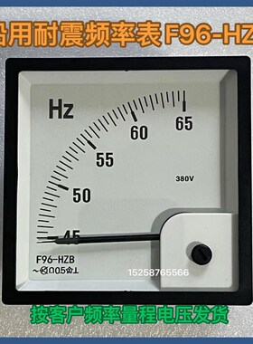 侨光船用仪表 频率表F96-HZB 55-65HZ 380V 船用频率表Q96-HC
